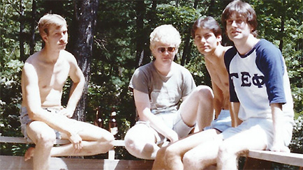 Left to Right: Robert Kowtko, Keith Swanson, Robert Prigge and Greg Pichler; Tanglewood Studio; circa 1983
